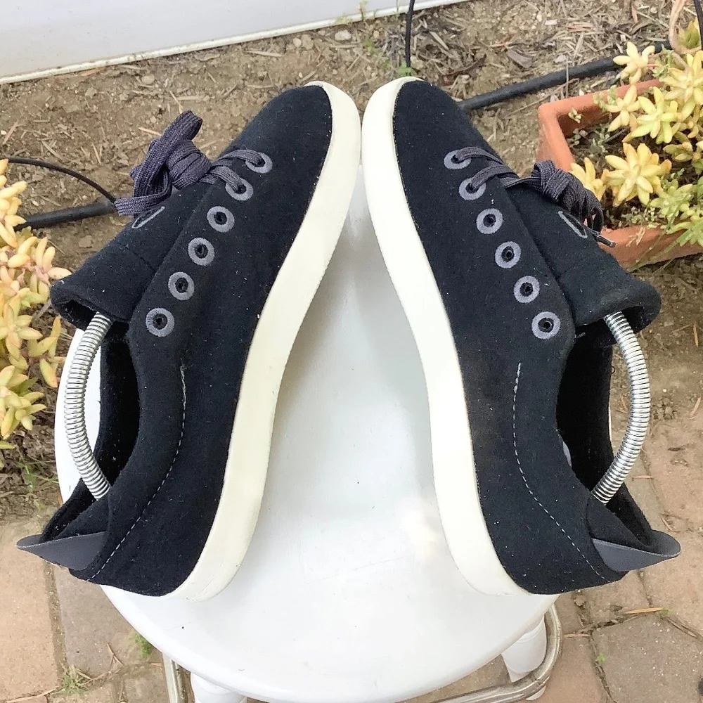 Mens Sz 9 USED ALLBIRDS Tree Pipers Running Shoes 1020 NV1 7.1KG Black/White - Picture 5 of 12